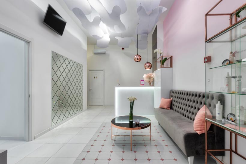 low budget beauty salon interior design