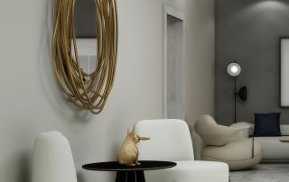 decorate living room with mirrors